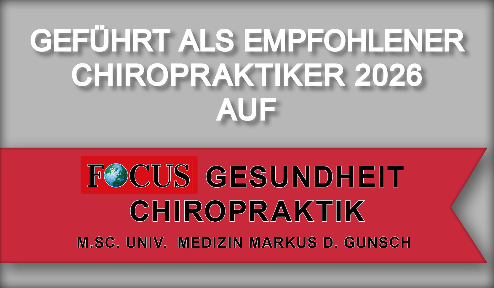 Praxis Gunsch Focus Online Empfehlung 2026 Chiropraktik