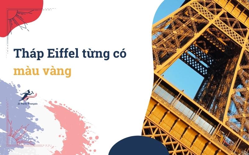 Tháp Eiffel màu vàng