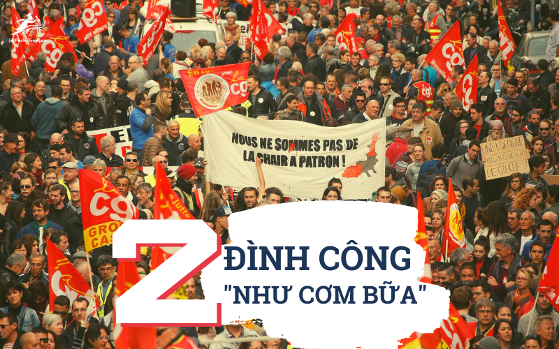 người Pháp thích đình công