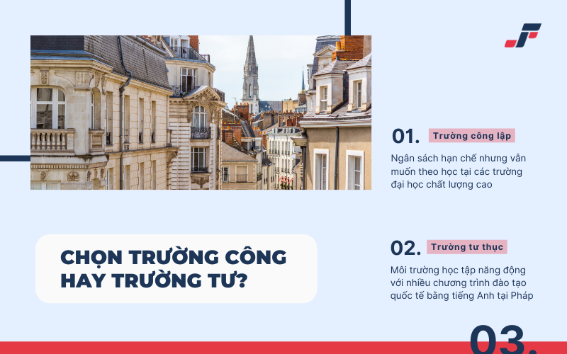 So sánh trường đại học công lập với đại học tư tại Pháp