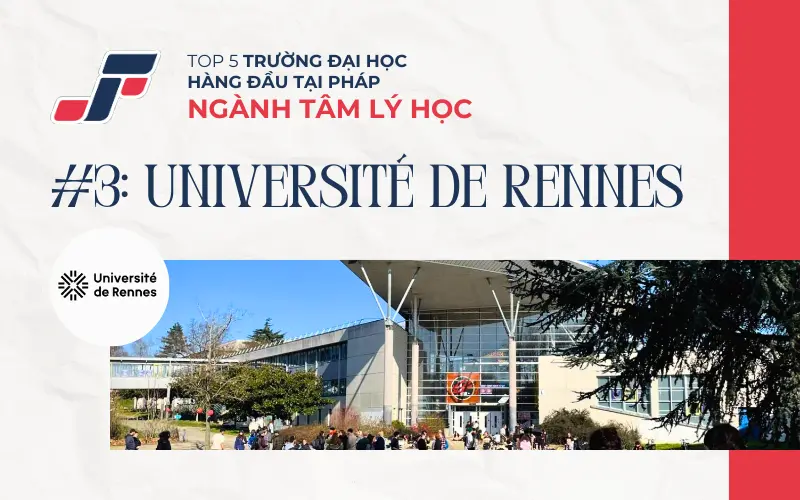 Du học Pháp ngành Tâm lý học tại Université de Rennes.