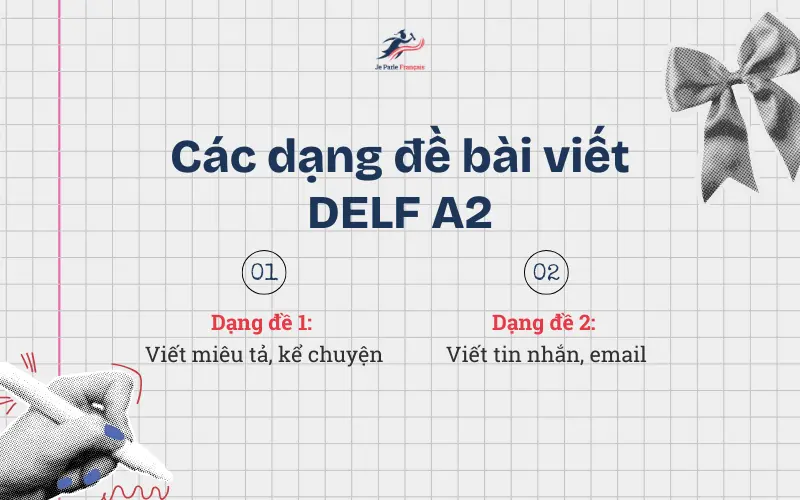 2 dạng bài thi viết DELF A2 thường gặp