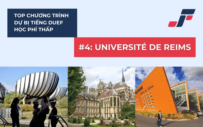 Khuôn viên Đại học Reims nổi tiếng với nhiều toà nhà có kiến trúc độc đáo, hiện đại.