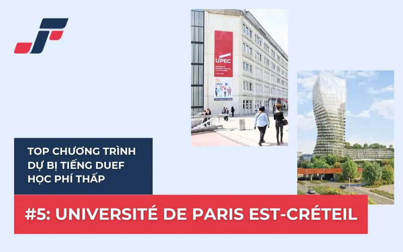 Top chương trình dự bị tiếng DUEF học phí thấp: Đại học Paris Est-Créteil