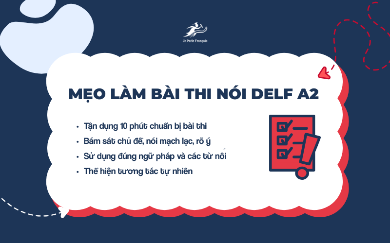 Tips để đạt kết quả cao trong bài thi nói DELF A2