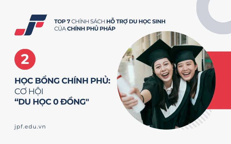 Cơ hội “du học 0 đồng” với học bổng chính phủ Pháp.