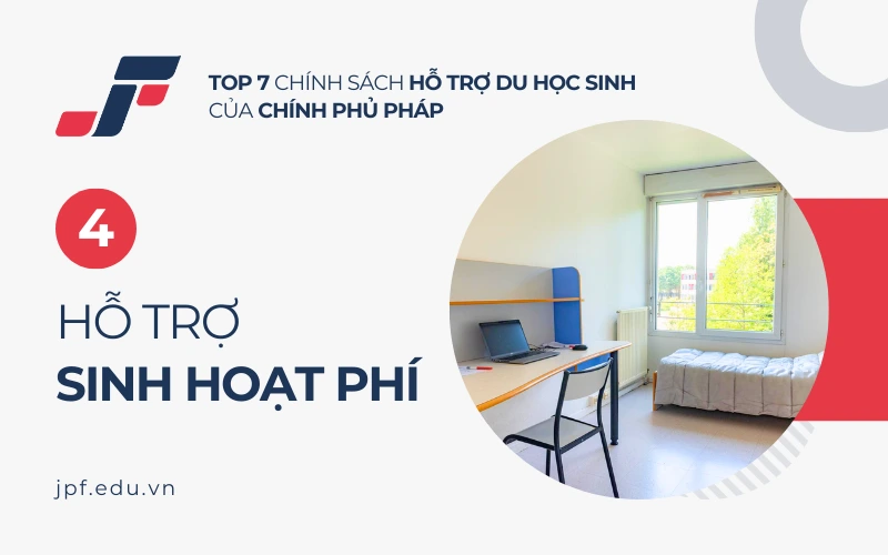 Ảnh: 1 góc phòng ký túc xá cho sinh viên của CROUS.