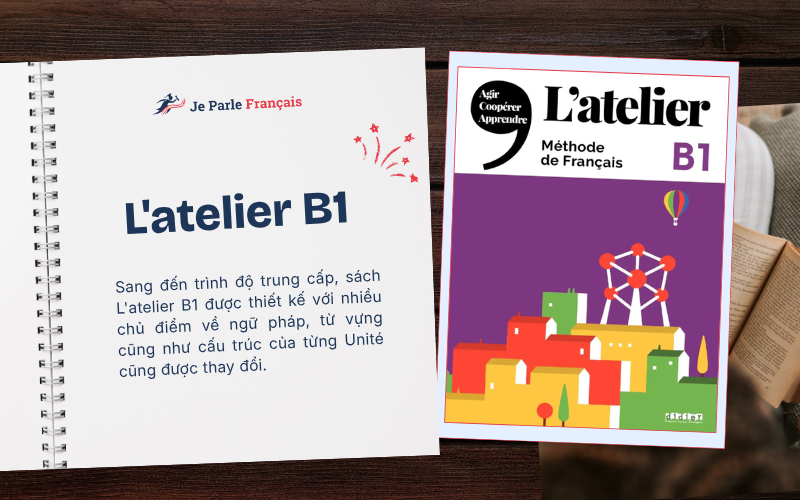 Học tiếng Pháp trung cấp qua bộ sách L'atelier B1