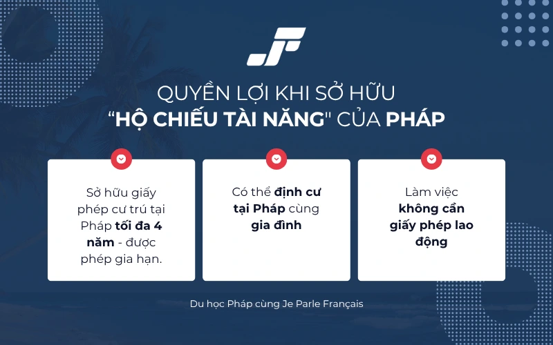 Quyền lợi chỉ có khi bạn sở hữu “Hộ chiếu Tài năng” của Pháp