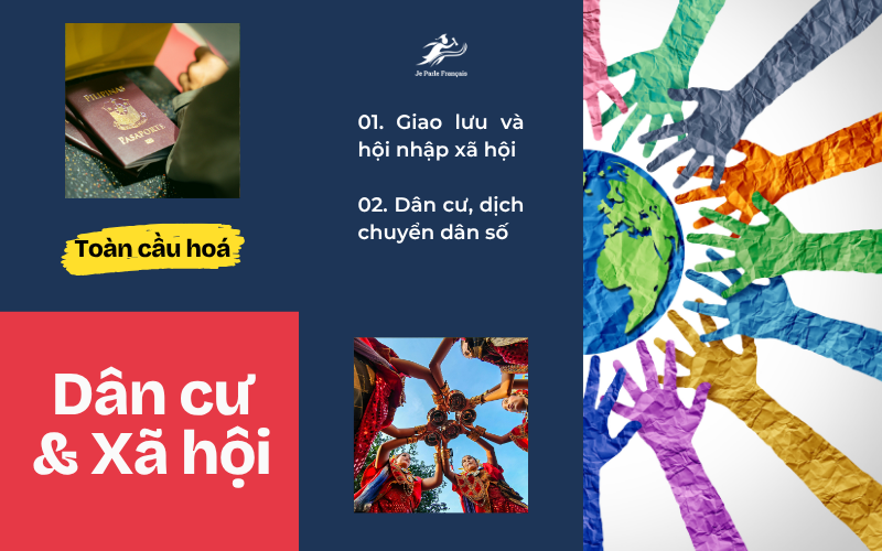 Từ vựng tiếng Pháp chủ đề Toàn cầu hóa về Dân cư và xã hội
