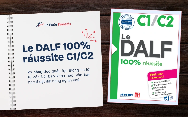 Luyện thi tiếng Pháp trình độ C1, C2 với giáo trình Le DALF 100% réussite