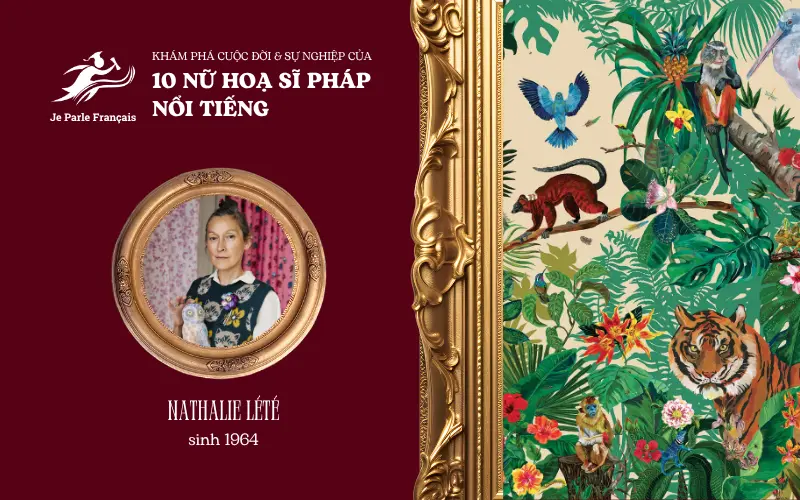 Ảnh: Tác phẩm “Jungle Day”, in dưới dạng giấy dán tường.