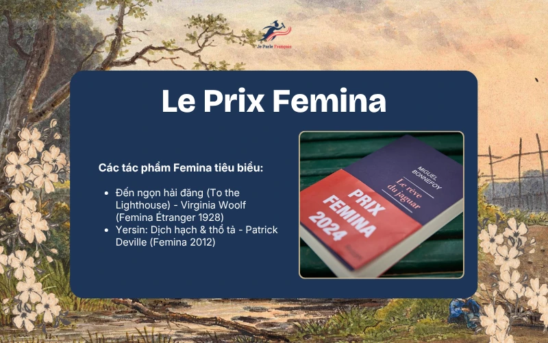 Top 4 giải thưởng văn học Pháp: #2 Le Prix Femina