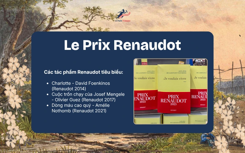 Top 4 giải thưởng văn học Pháp: #3 Le Prix Renaudot
