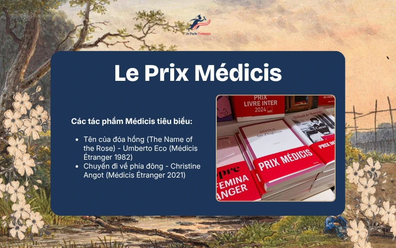 Top 4 giải thưởng văn học Pháp: #4 Le Prix Médicis