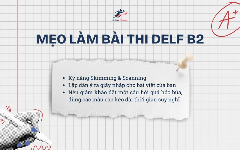 Kinh nghiệm làm bài thi DELF B2