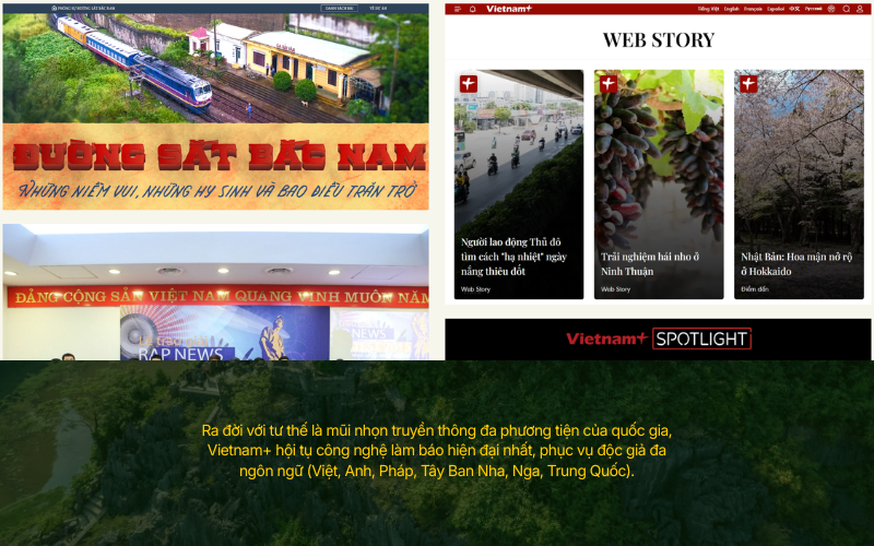 Đọc báo đa ngôn ngữ trên trang Vietnam+