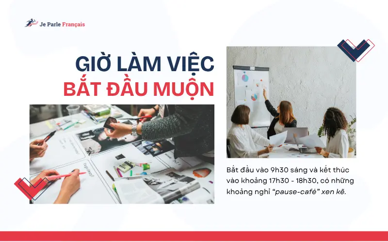 Thời gian làm việc tại văn phòng Pháp
