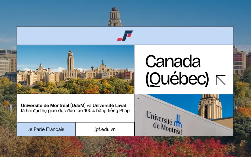 Du học Canada bằng tiếng Pháp tại vùng Québec