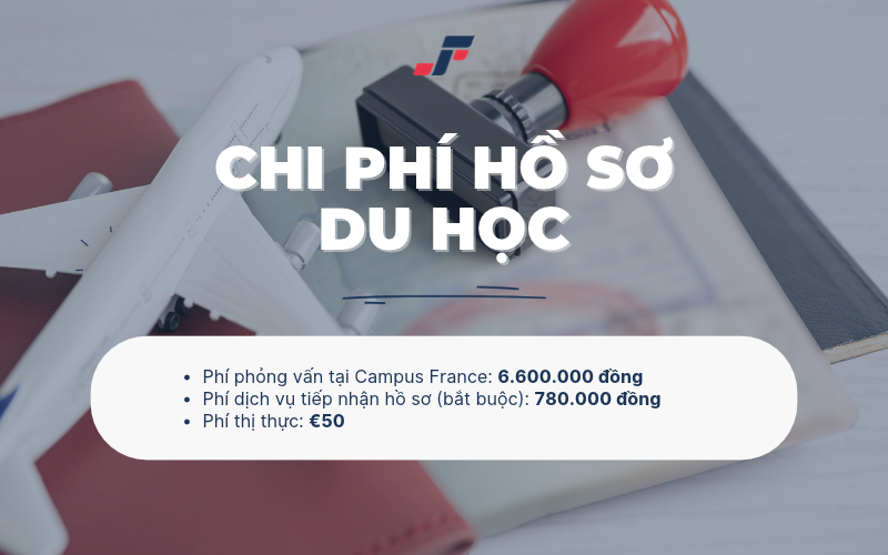 Các khoản phí bắt buộc khi nộp hồ sơ du học Pháp
