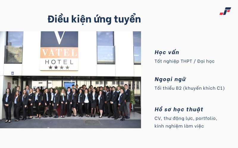 Hồ sơ ứng tuyển du học Pháp trường Vatel Bordeaux