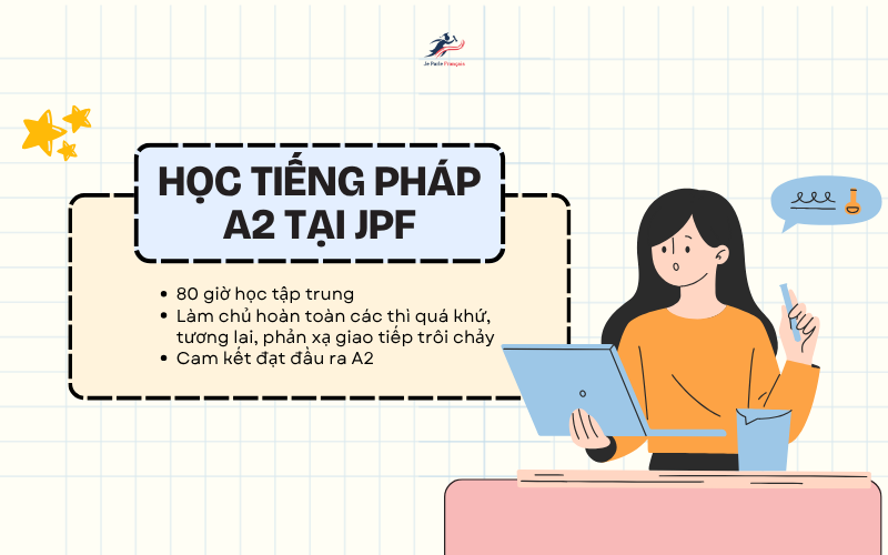 Lộ trình học tiếng Pháp A2 tại JPF