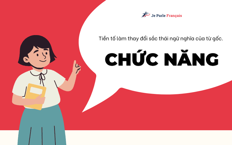 Ý nghĩa của tiền tố trong tiếng Pháp