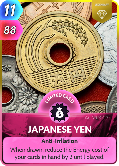 The Japanese Yen is the third most traded currency in the foreign exchange market.