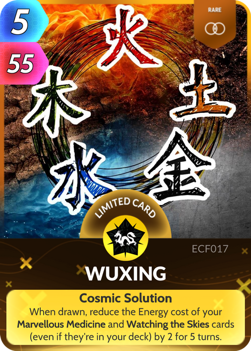 Five elements, five planets, five... lots of things. Wuxing is an interconnected philosophy!