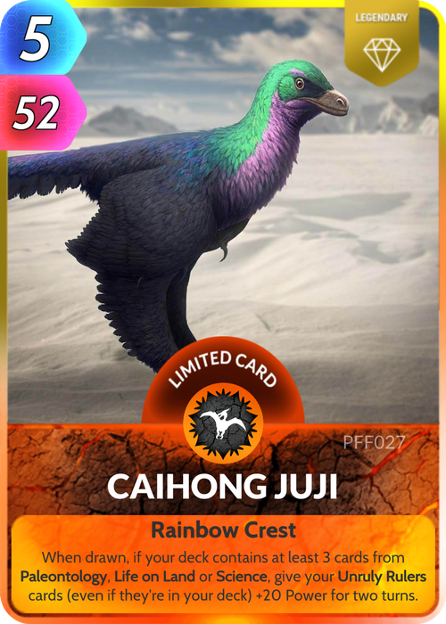 The fossil records of the Caihong juji are fascinating because they show features that are both ancient and modern.