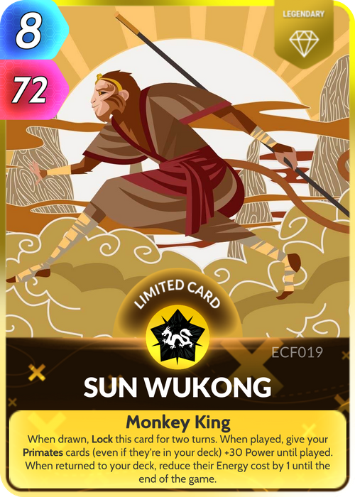 Also known as the Monkey King, Sun Wukong is a Chinese trickster god and the main character in Wu Cheng’en’s novel ‘Journey to the West’.