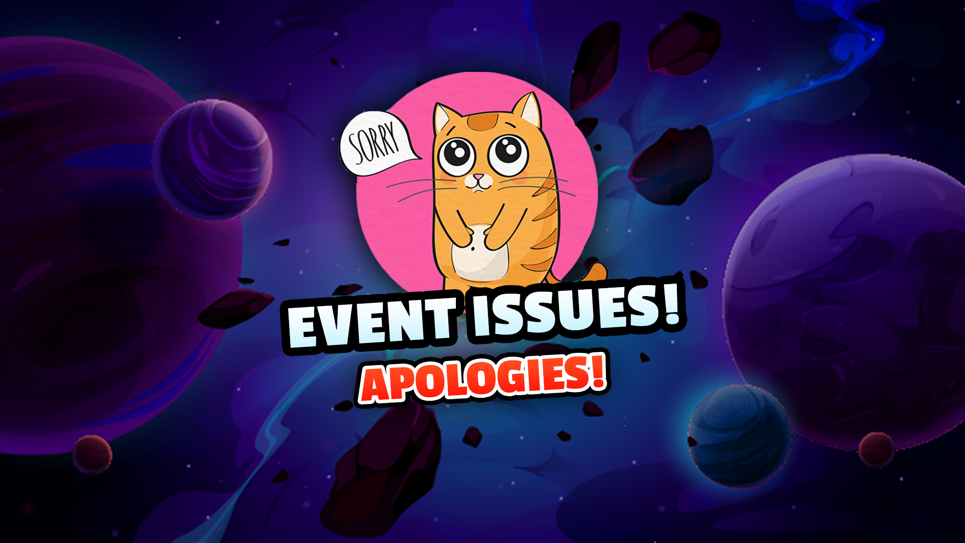 Event Issue Update!