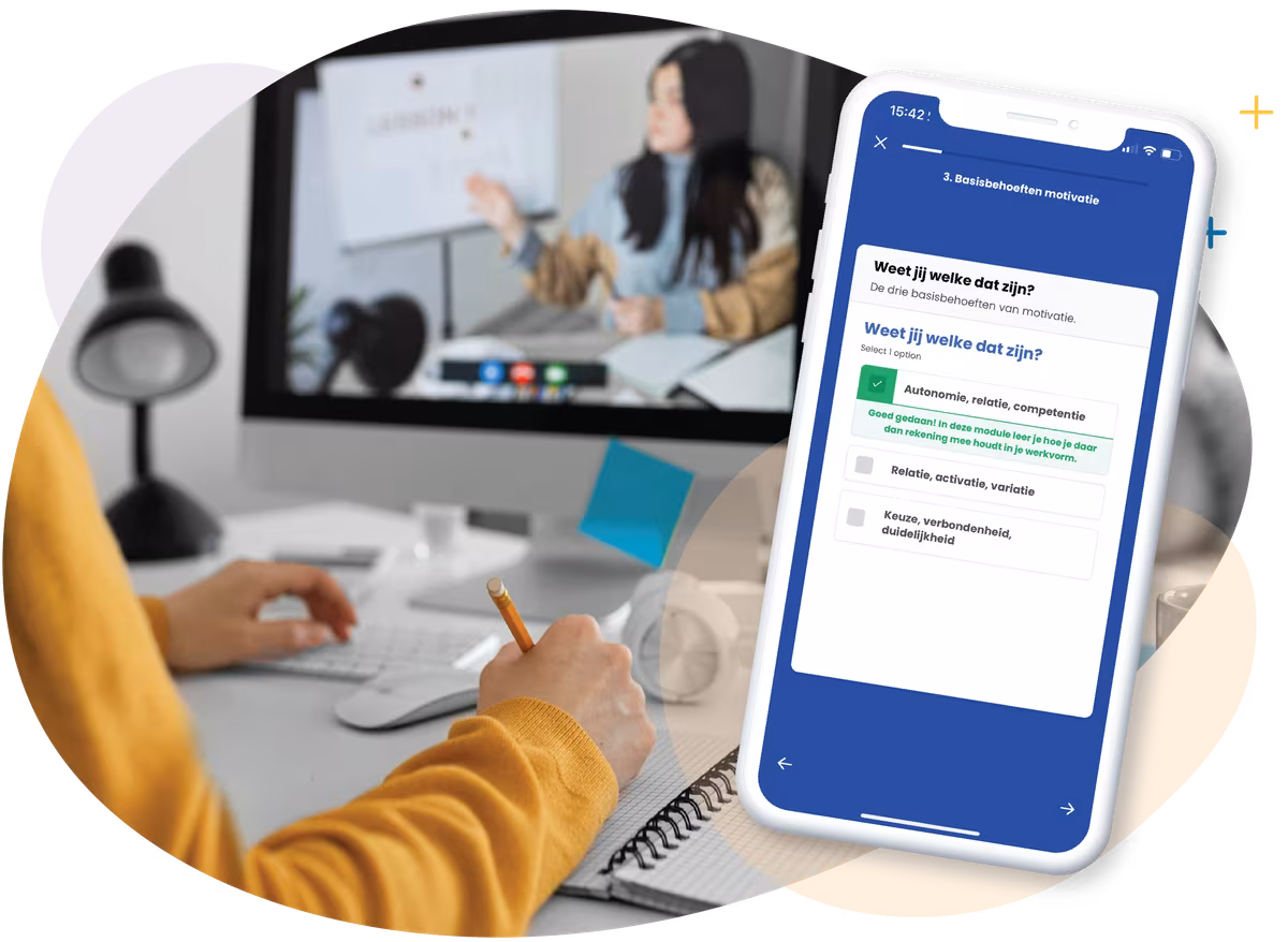 Het verschil tussen microlearning en e-learning.