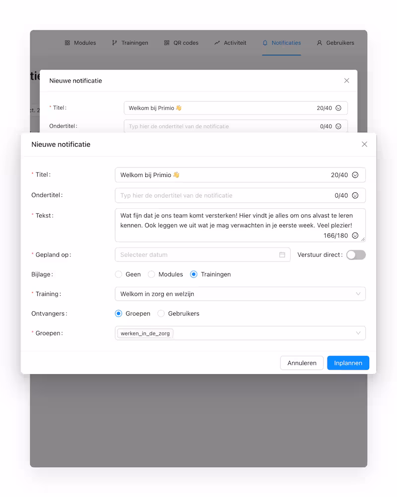 Stuur je eigen notificaties uit