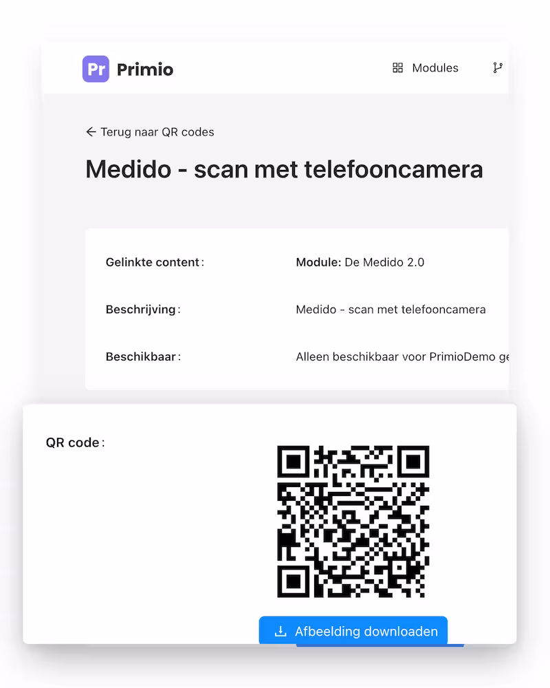 Een QR-code op locatie