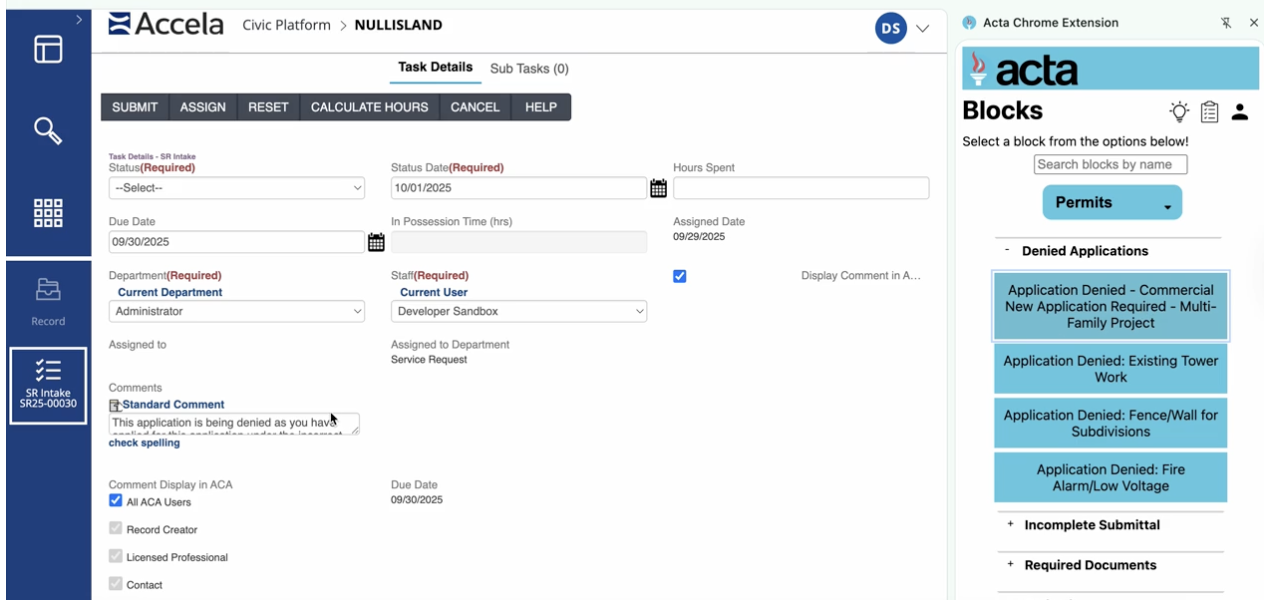Acta Operations Manual content library