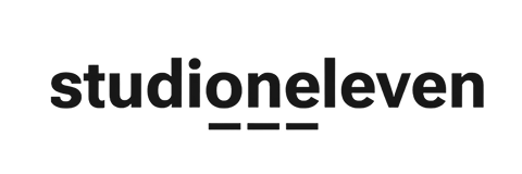 Studioneleven architecture and design firm logo, featured Mosaic user.