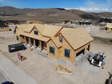 Arrow Ridge Home in construction.