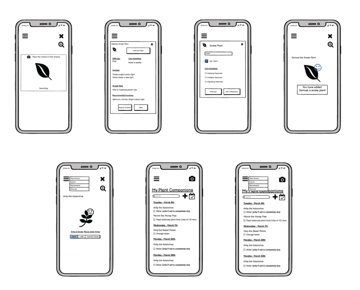 Image of a set of wireframes