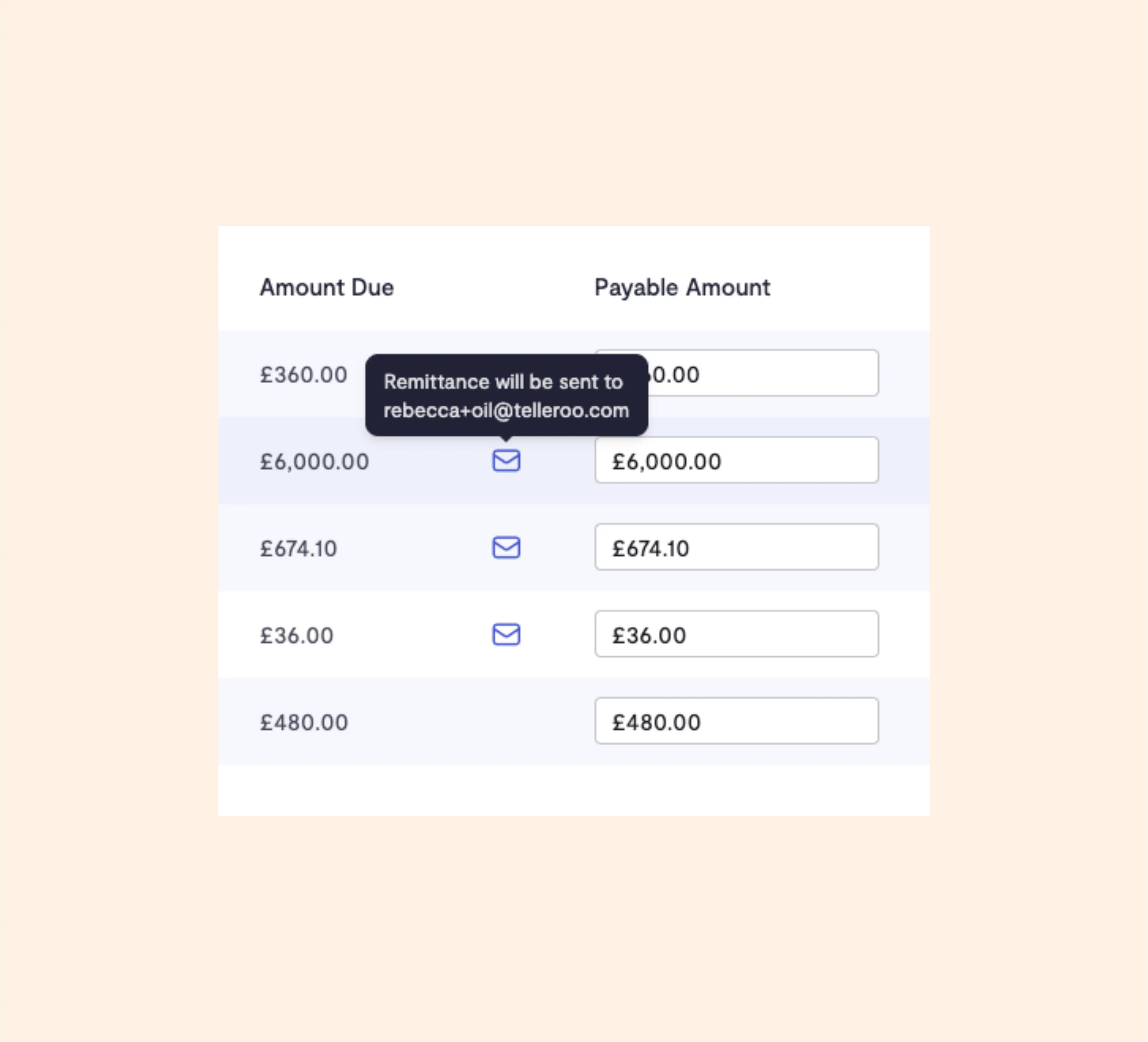 Account and transactions picture