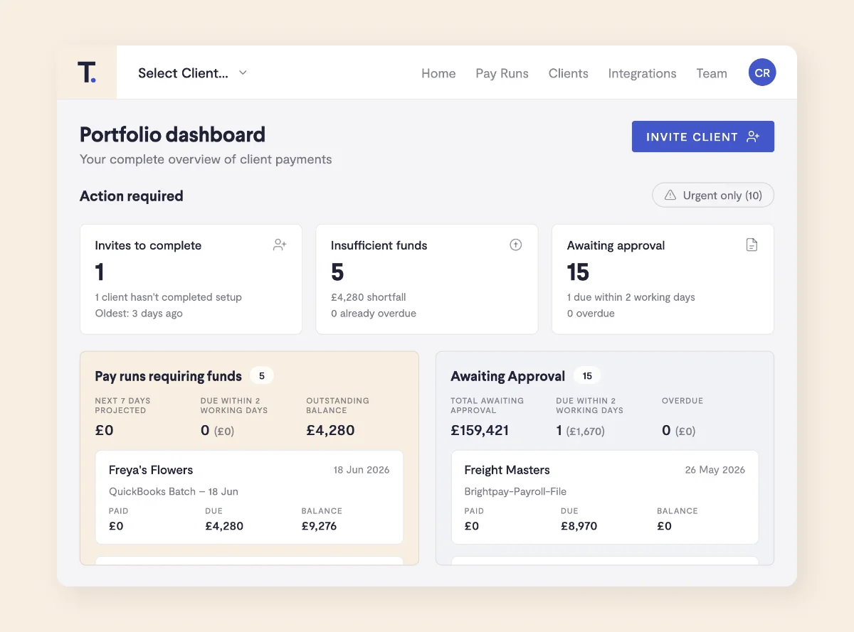 Telleroo partner dashboard