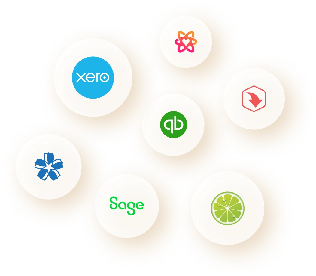 Telleroo integrations: Xero, QuickBooks, Sage and more
