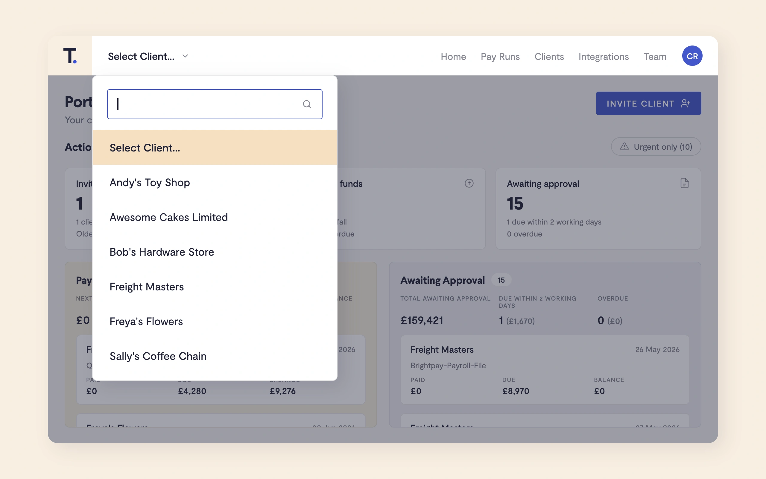 Telleroo entity switcher