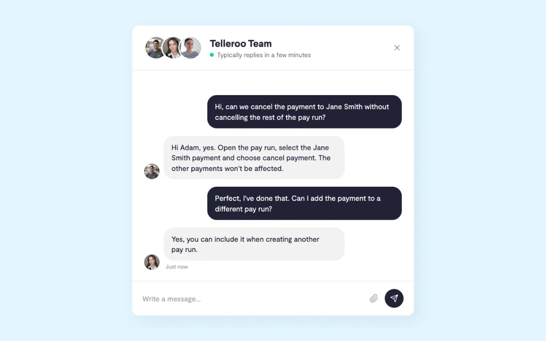 Charity finance team users and permissions in Telleroo, removing the signatory bottleneck