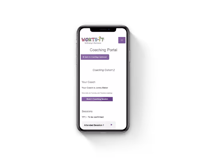 Children and Young People Mobile Mockup
