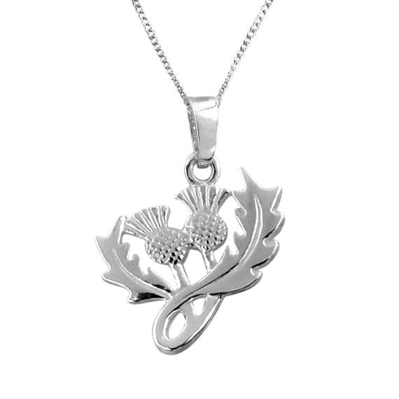 Scottish Thistle Pendant - Sterling Silver 925