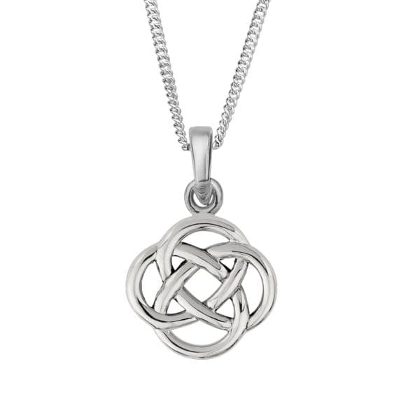 Scottish Celtic Fiona Knot pendant - Sterling Silver 925
