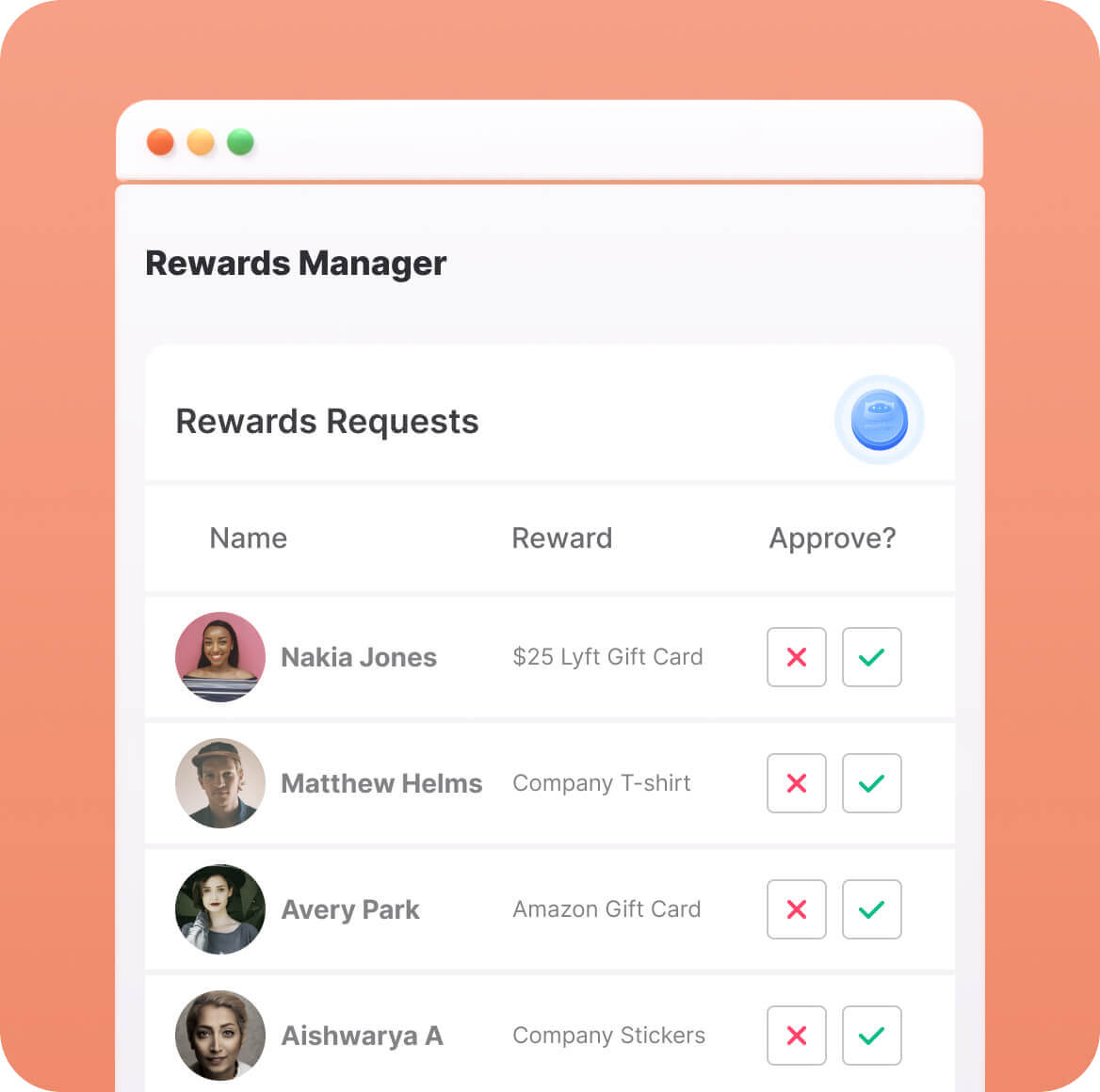 Employee Rewards Software - Rewards and Coins Redemption Process - Matter