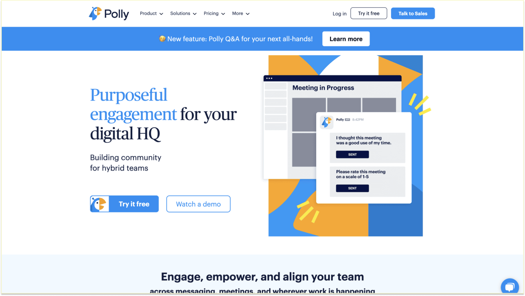 Integrates with Microsoft Teams Apps: Polly