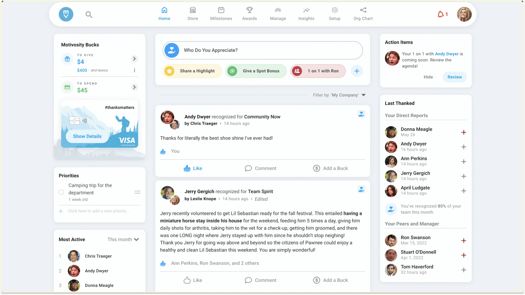 Employee Incentive System: Motivosity